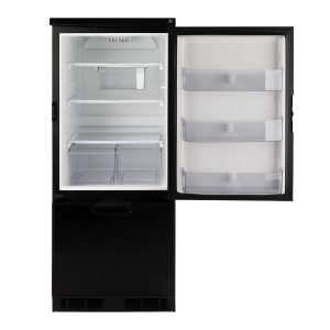 Dave Carter & Associates Refrigerator, Dual Compartment Single Door Refrigerator with Freezer, Flush Mount, Left Hand Hinge, 6.2 Cubic Foot – 51151