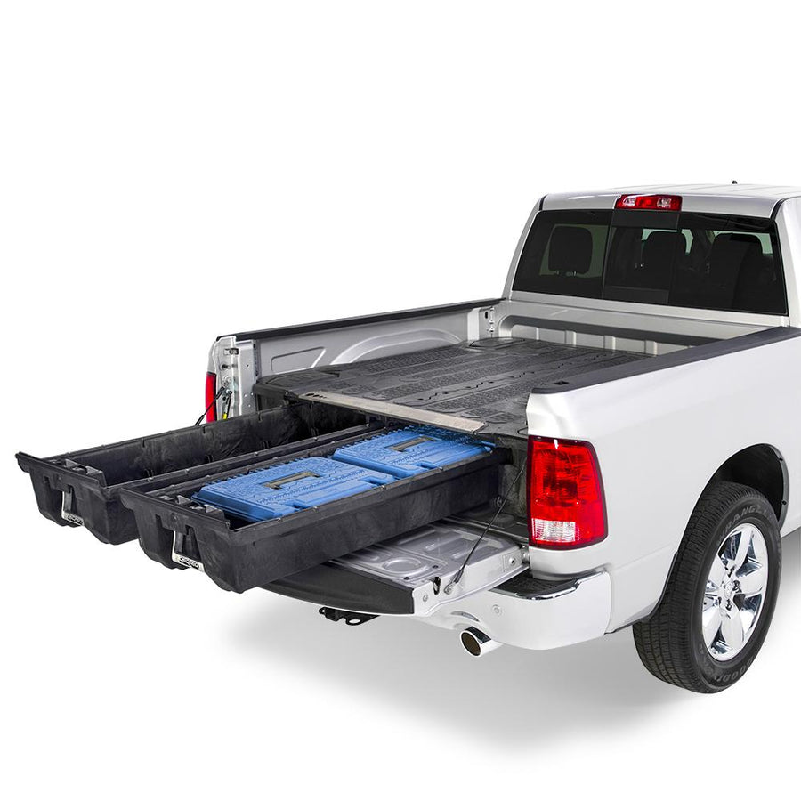 Decked Tool Box, D-Box, Portable, For Use IN Decked System Drawers, One Compartment, Two Dividers, Black with Blue Lid, Polypropylene – AD5
