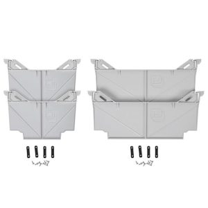Decked Bed Drawer Divider, Two 8 Inch Height X 12 Inch Width, Two 8 Inch Height X 18-5/8 Inch Width, With Locking Tab, Set of 4 – AD8COMBO