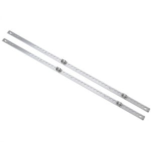 Decked Tie Down Track, Core Trax 1000, 44 Inch Length X 1.3 Inch Width, Powder Coated, Silver, Aluminum Alloy, 500 Pound Capacity – AT6