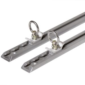 Decked Tie Down Track, Core Trax 1000, 44 Inch Length X 1.3 Inch Width, Powder Coated, Silver, Aluminum Alloy, 500 Pound Capacity – AT6