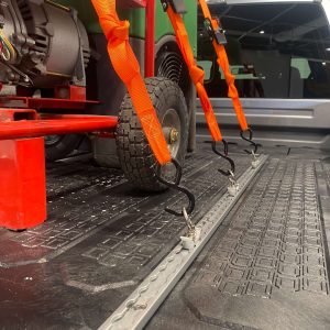 Decked Tie Down Track, Core Trax 1000, 44 Inch Length X 1.3 Inch Width, Powder Coated, Silver, Aluminum Alloy, 500 Pound Capacity – AT6