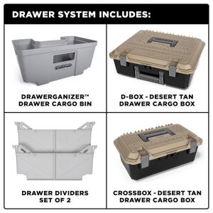 Decked Bed Drawer, 2000 Pound Load Capacity Full Bed Deck Unit/ 200 Pound Load Capacity Per Drawer – DF2