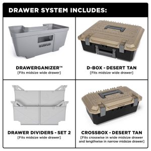Decked Bed Drawer, 2000 Pound Load Capacity Full Bed Deck Unit/ 200 Pound Load Capacity Per Drawer – MF4