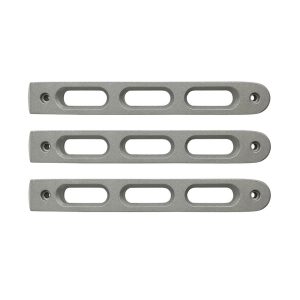 DV8 Offroad Exterior Door Handle Trim, Slot Style, Aluminum, Mounts with Screws, Set of 3 – D-JP-190026-AL-3